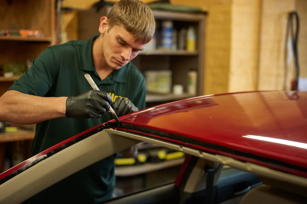 Auto glass work by Mesko Glass.
