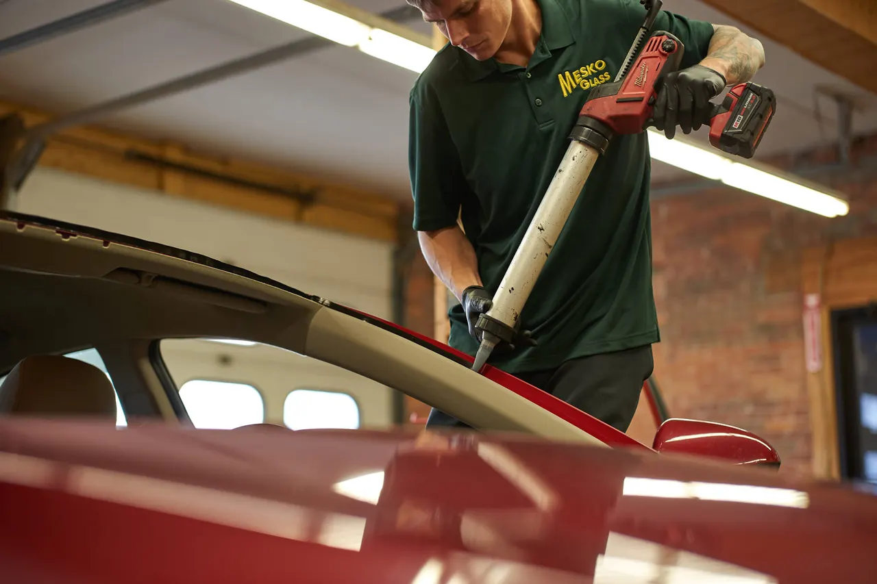 Auto glass work by Mesko Glass.