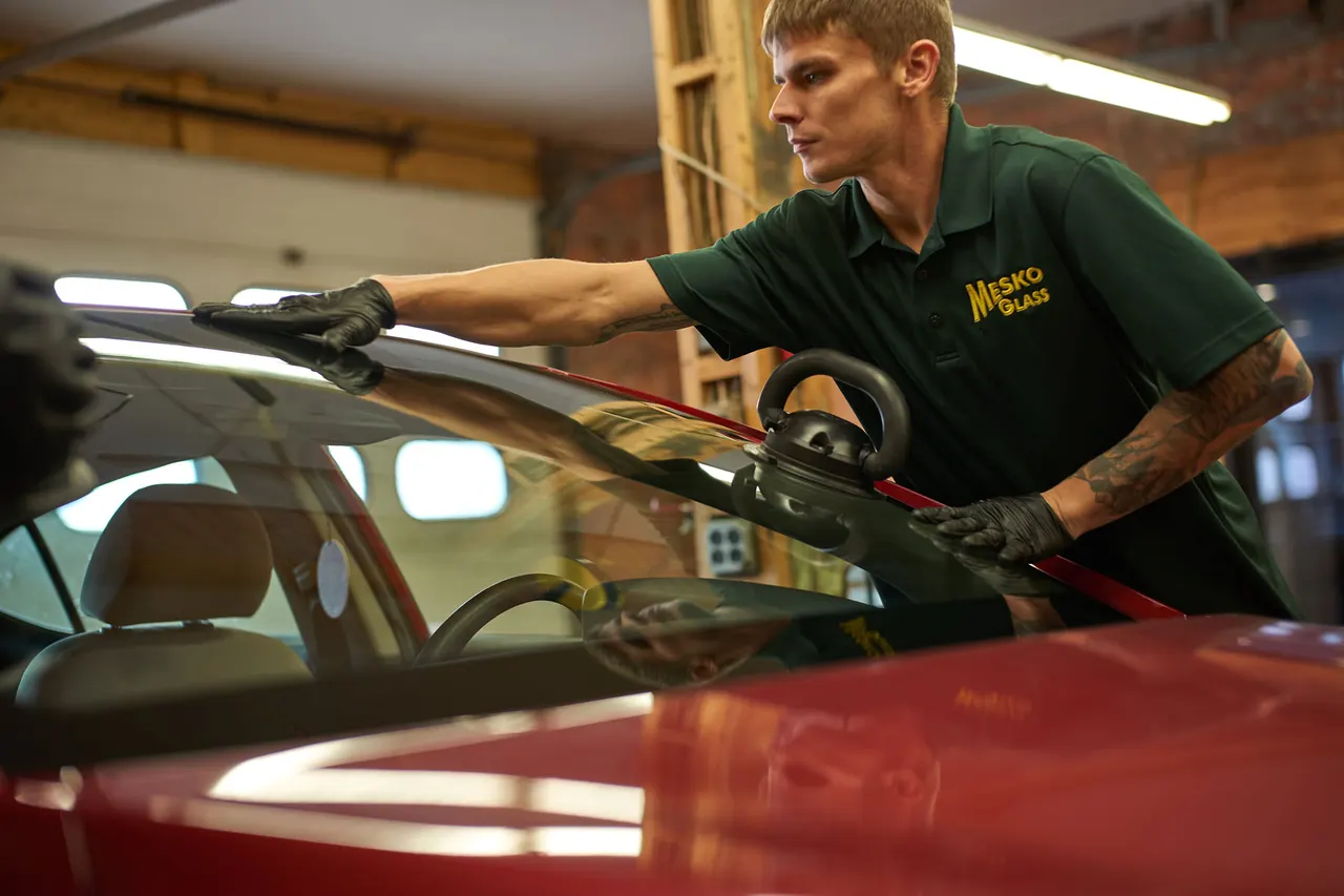 Auto glass work by Mesko Glass.