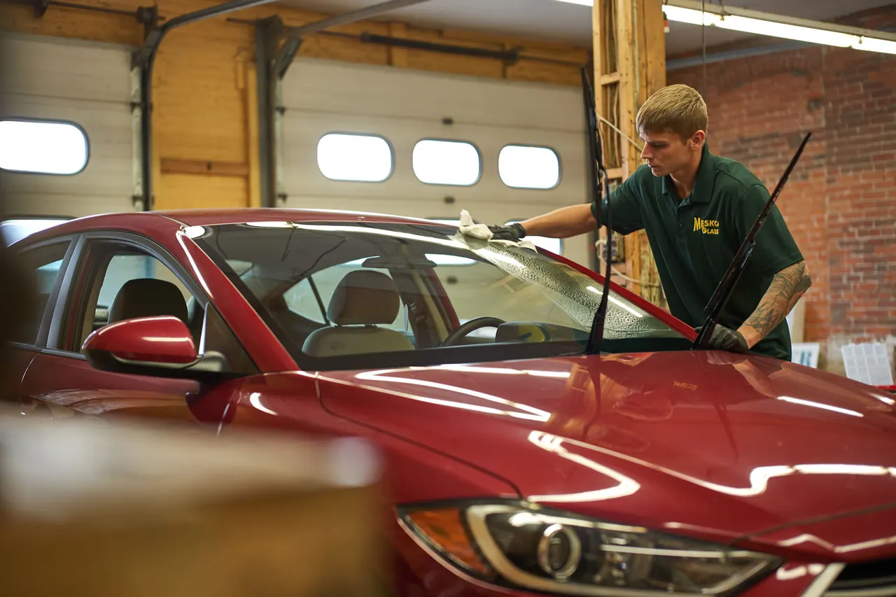 Auto glass work by Mesko Glass.