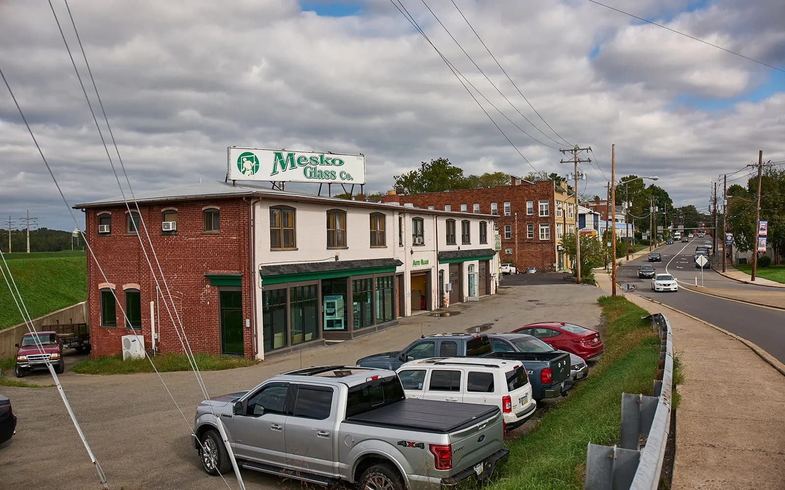 Mesko Glass signage.